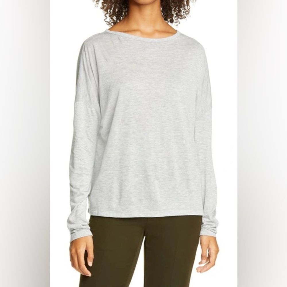 VINCE Heathered Grey Long Sleeve Shirt Size X-Small NWT